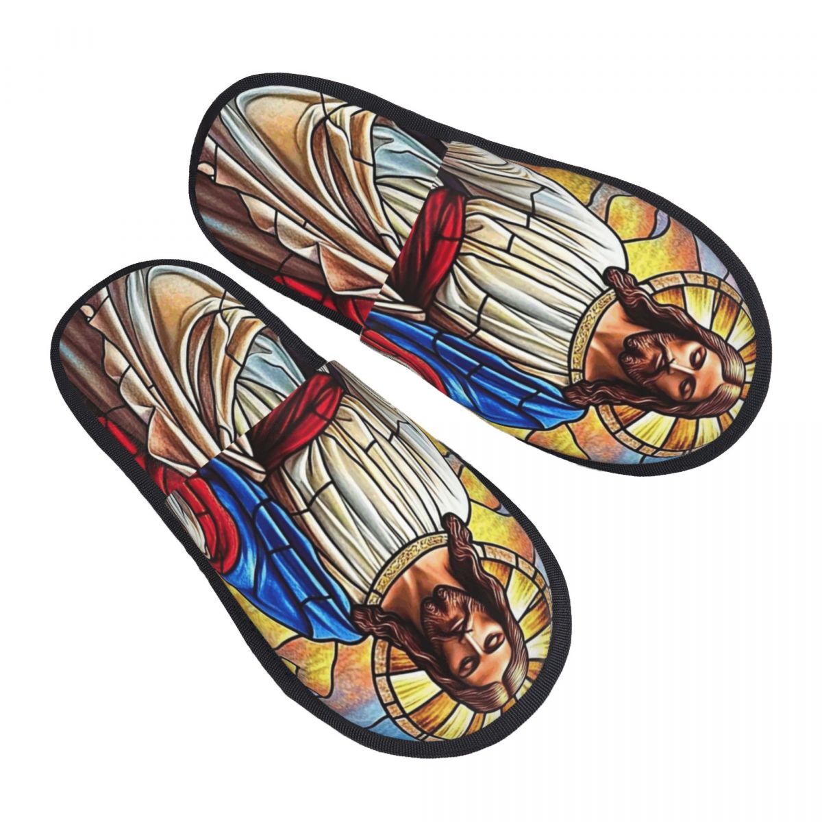 Fluffy Fur Slipper - Zapatillas de casa The Savior Jesucristo,