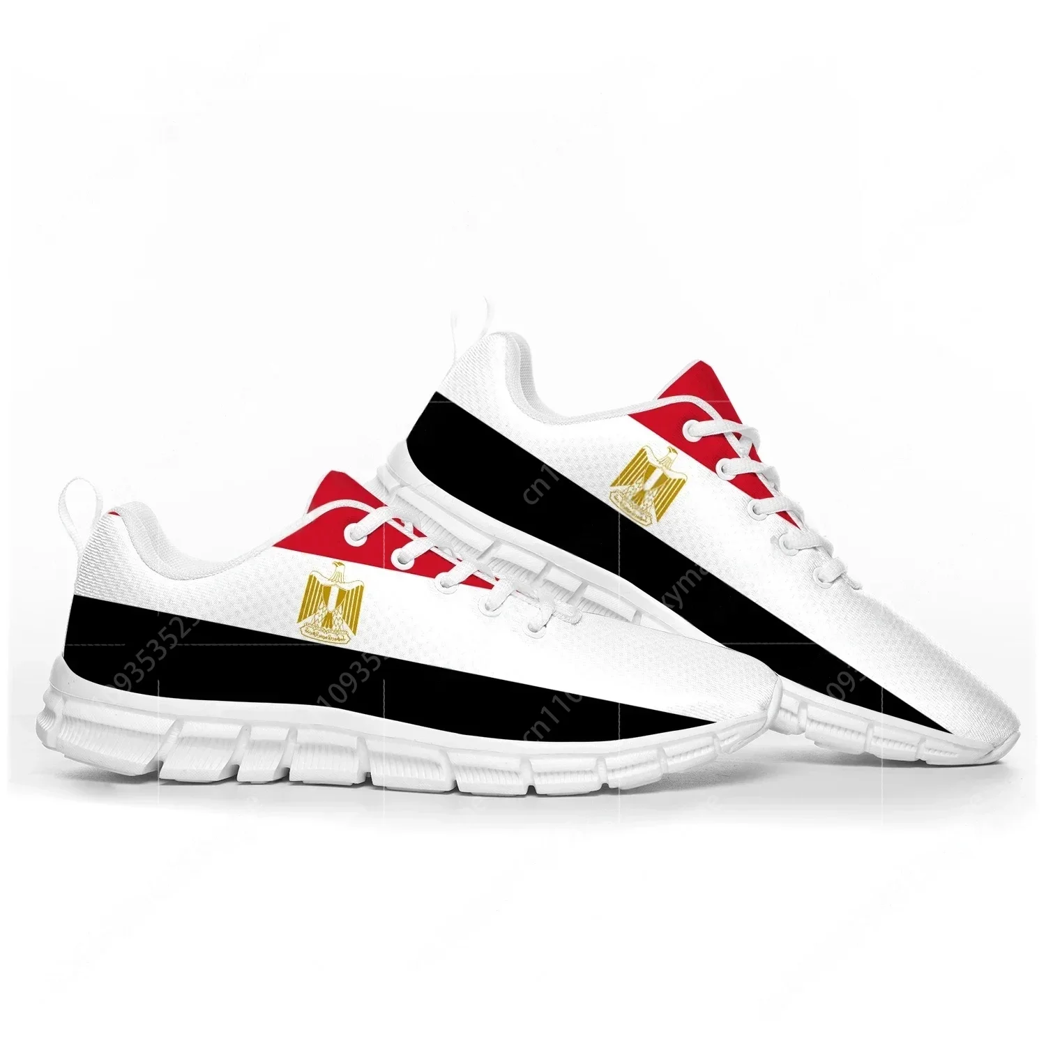 Women Shoes Egypt - Zapatos deportivos con bandera egipcia para