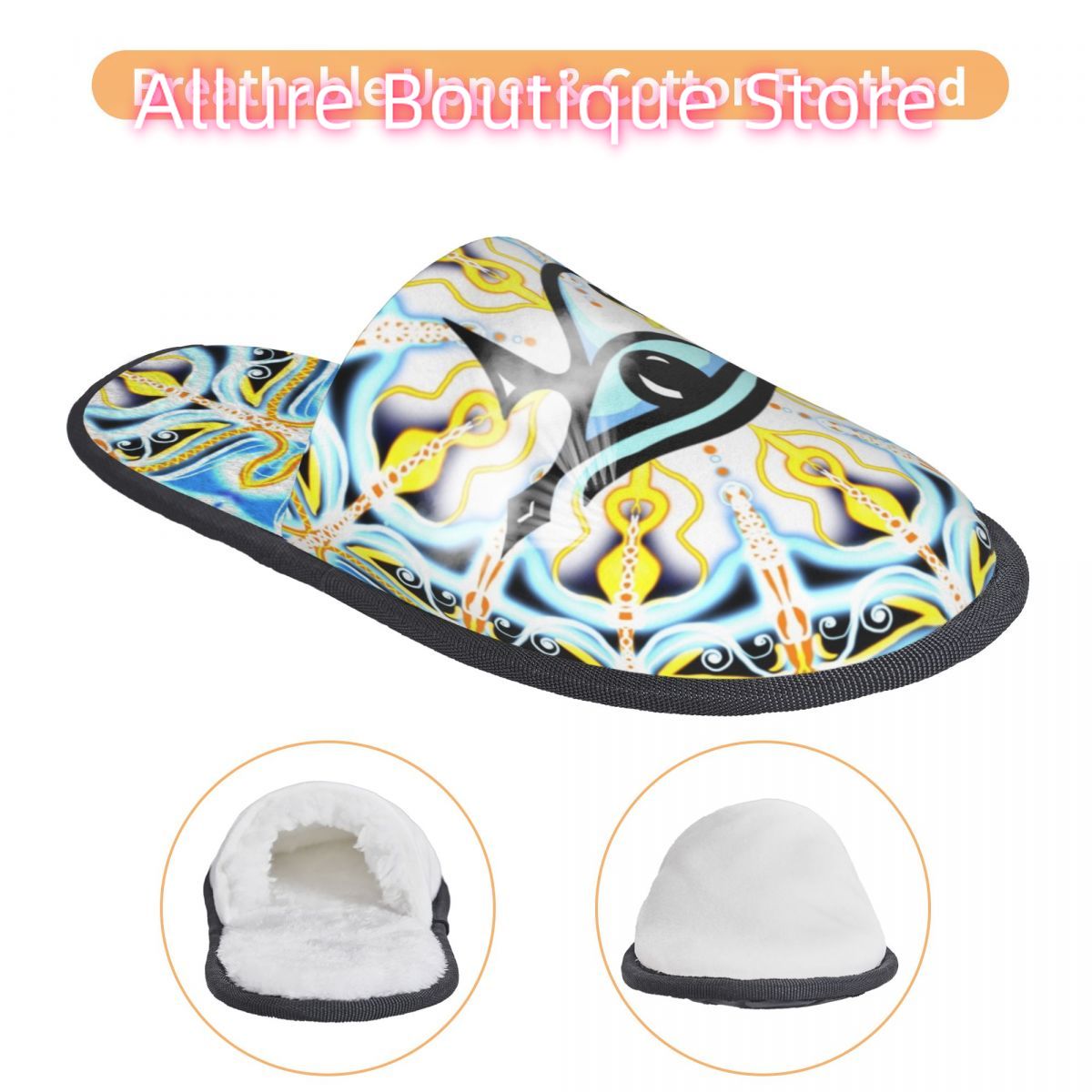 Zapatillas de casa con Mandala - Women Shoes Egypt reseña y precio