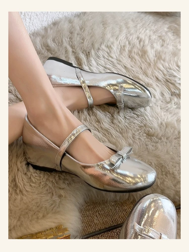 Zapatos planos de ballet con p - Ballet Flat Women reseña y precio