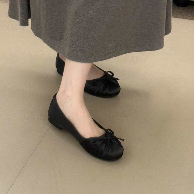 Nuevos Zapatos Planos de Satén - Slingback Pumps Women reseña y precio