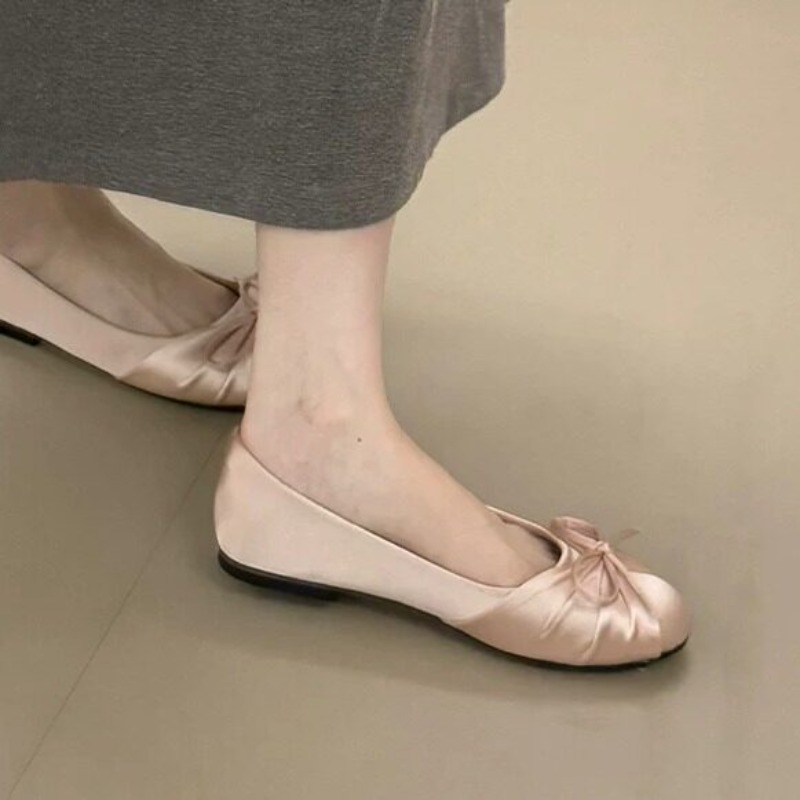 Nuevos Zapatos Planos de Satén - Slingback Pumps Women reseña y precio