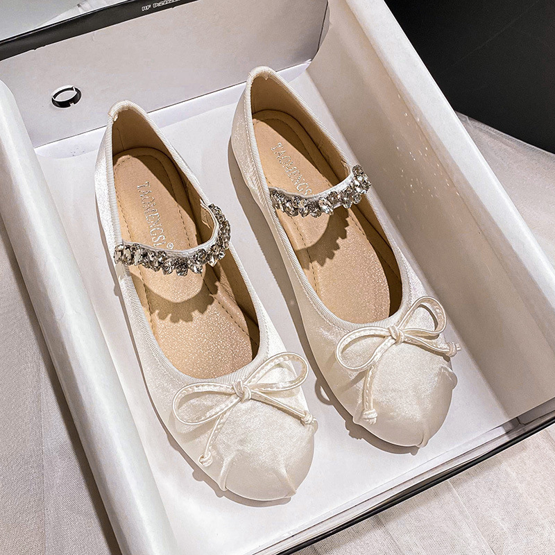 Zapatos de ballet de seda con  - Ballet Flat Women reseña y precio