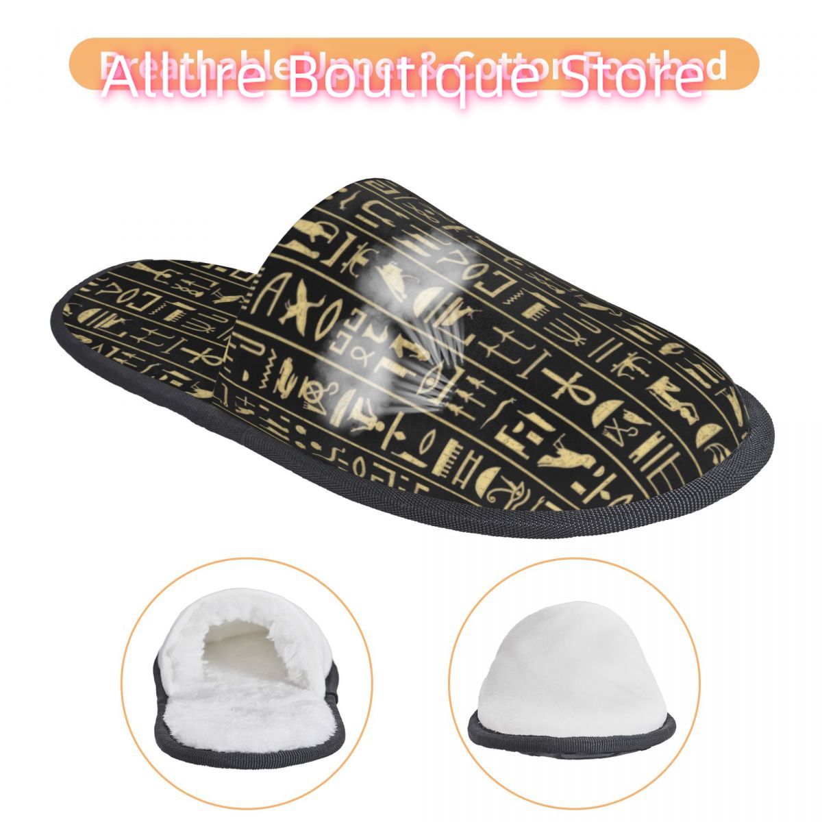 Zapatillas de casa con jeroglí - Women Shoes Egypt reseña y precio