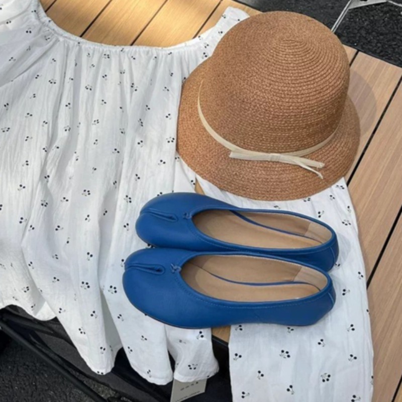 Nuevas bailarinas de cuero sua - Ballet Flat Women reseña y precio