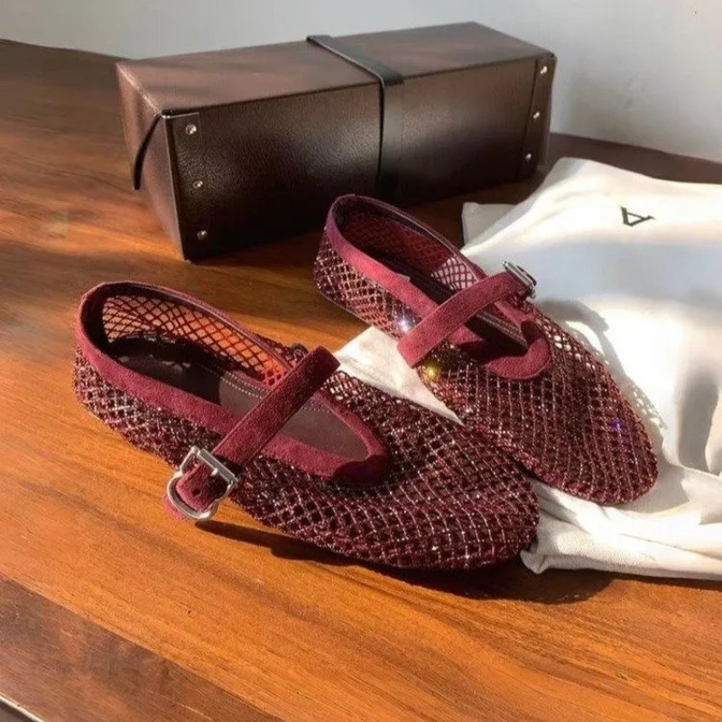 Sandalias Baotou con Pedrería  - Slingback Pumps Women reseña y precio